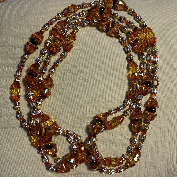 Fantastic XL Authentic Swarovski Long beaded Crystal Necklace NEW $1800 - Picture 10 of 16